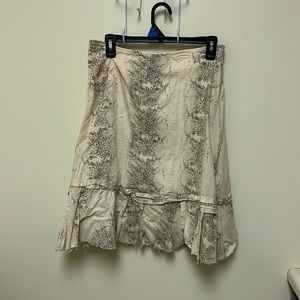Snake skin print skirt